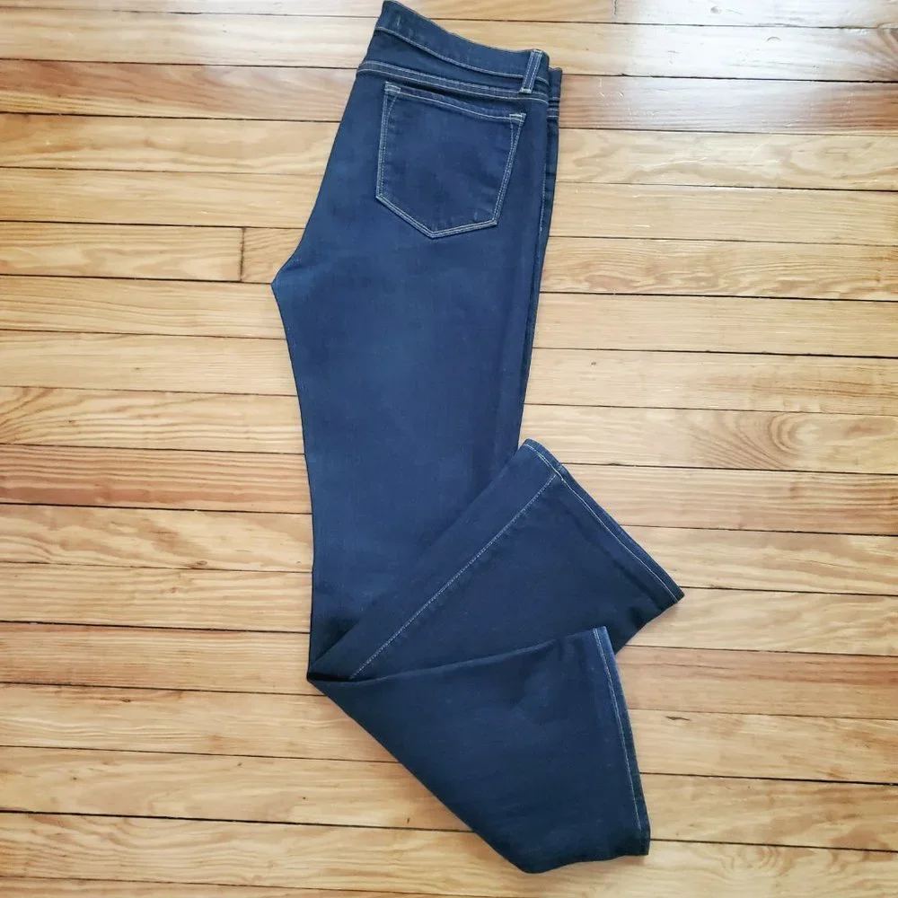 J Brand 805 INK Straight Leg Dark Wash Jean With Orange Threading Jeans Sz 31 - Picture 5 of 7